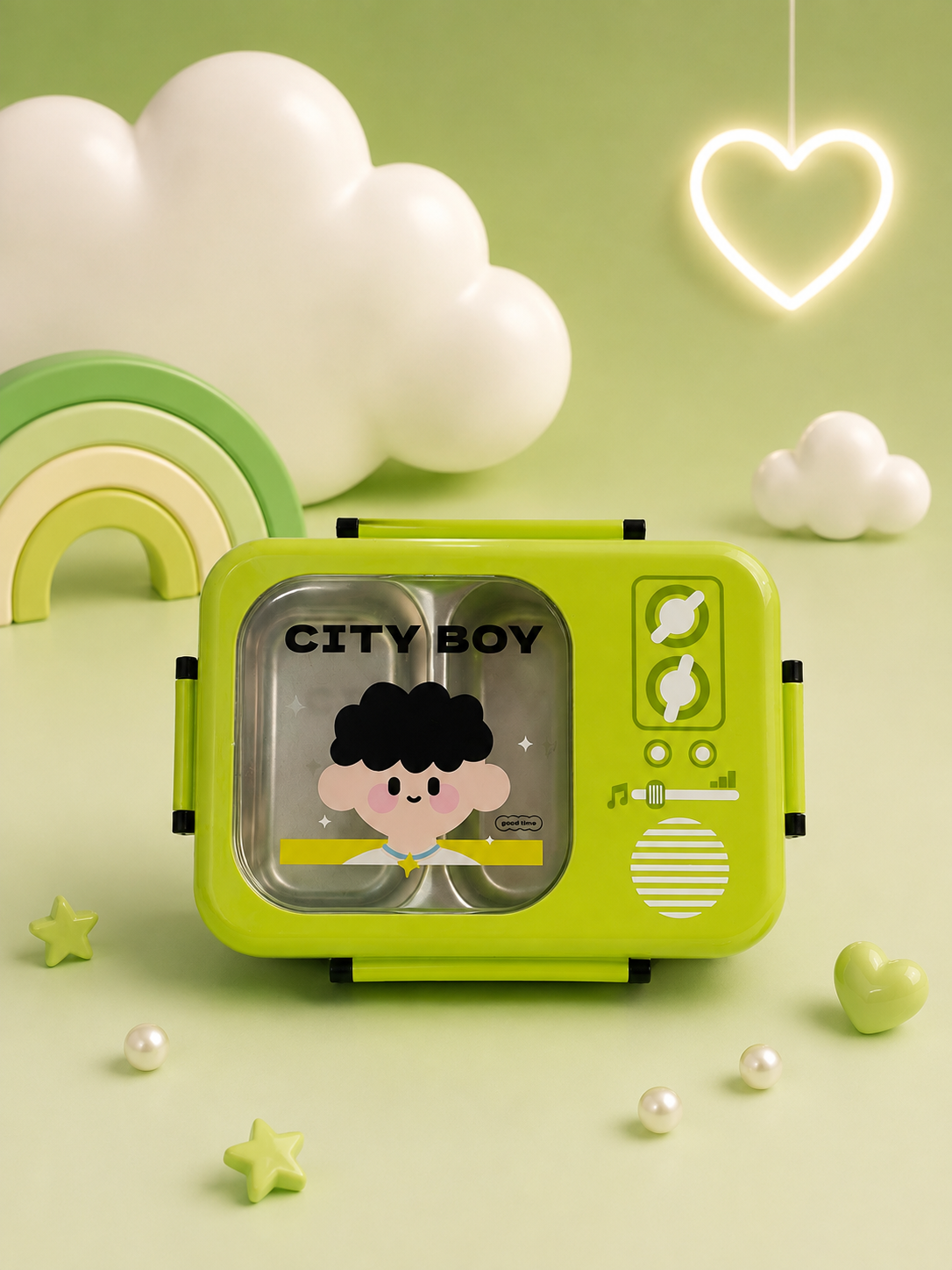 لانش بوكس City Boy – أخضر
